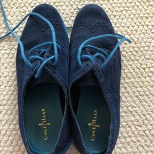 Cole Haan Blue Two Tone Oxfords